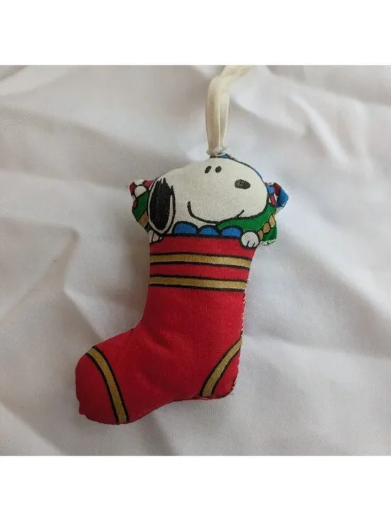 SNOOPY Christmas Ornaments VINTAGE Peanuts holiday Woodstock Charlie Brown - Picture 7 of 16